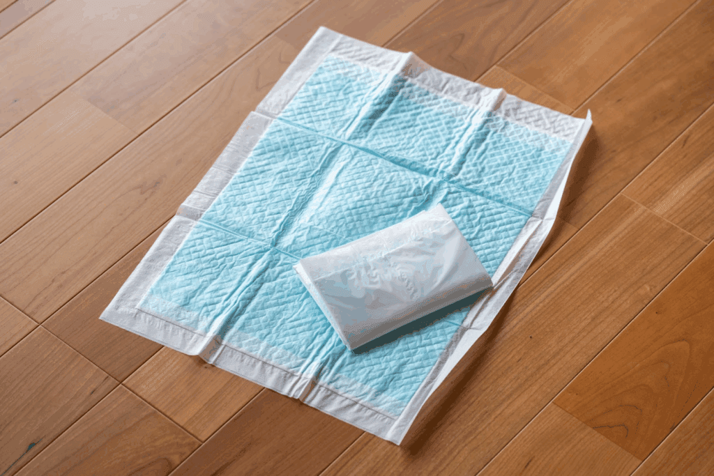 床に置かれたペットシーツ